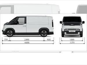 Neu Kia PV5 89 kW (122 PS) 2025 Weiß Van / Kleinbus