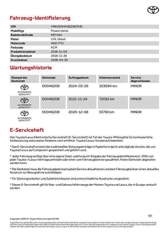 Gebraucht Toyota Proace 150 PS (110 kW) 2016 Braun Van / Kleinbus