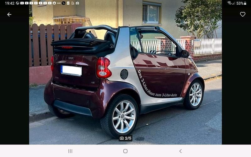 Rot Gebraucht 2006 Smart ForTwo Cabrio Cabrio | 700 € (Fairer Preis) - Bild 1/2