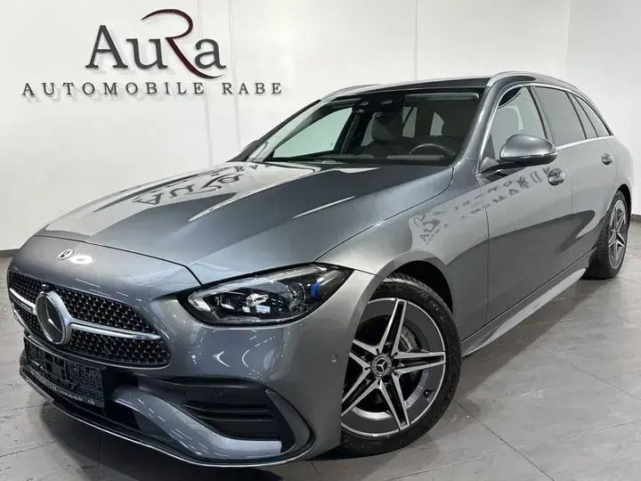 Selenitgrau Gebraucht 2021 Mercedes C220 AMG line Kombi | 35.989 € (Etwas zu teuer) - Bild 1/4
