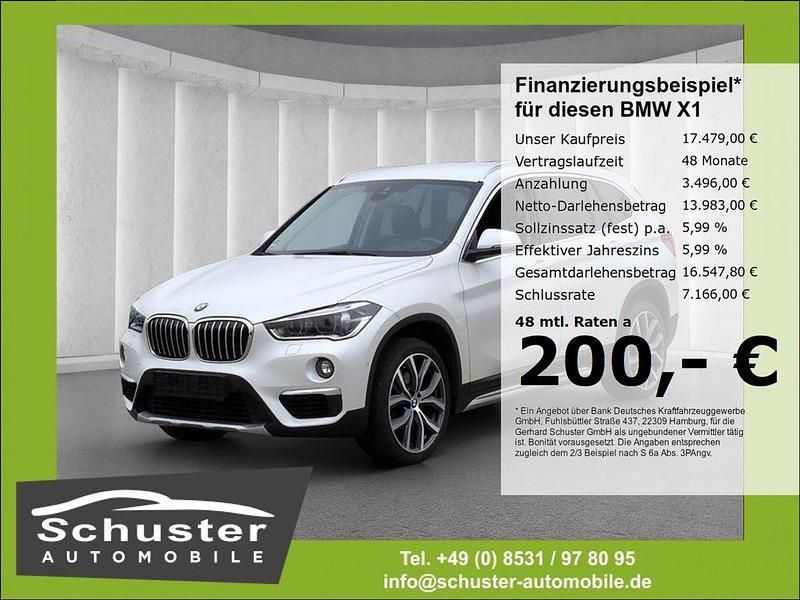 Weiss Gebraucht 2018 BMW X1 xLine SUV | 17.479 € (Fairer Preis) - Bild 1/4