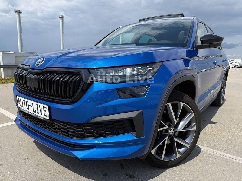 Raceblau metallic Gebraucht 2022 Skoda Kodiaq SportLine SUV | 35.990 € (Fairer Preis) - Bild 1/4