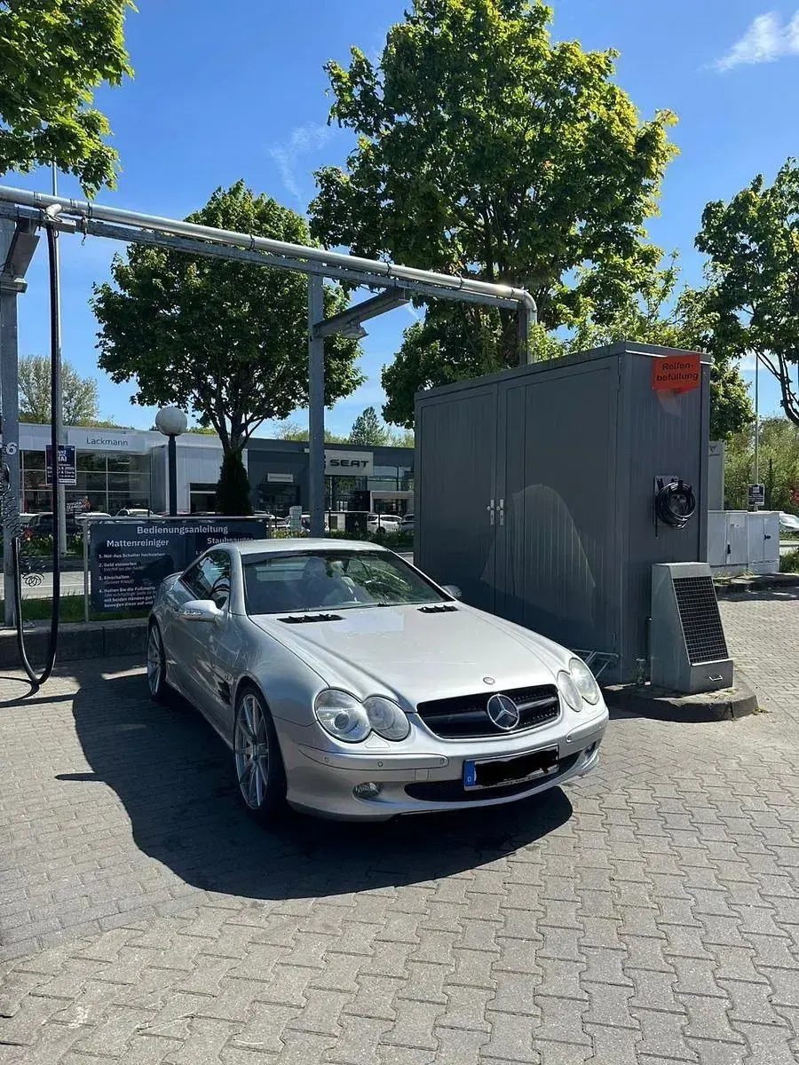 Gebraucht Mercedes SL500 AMG 306 PS (225 kW) 2003 Silber Cabrio