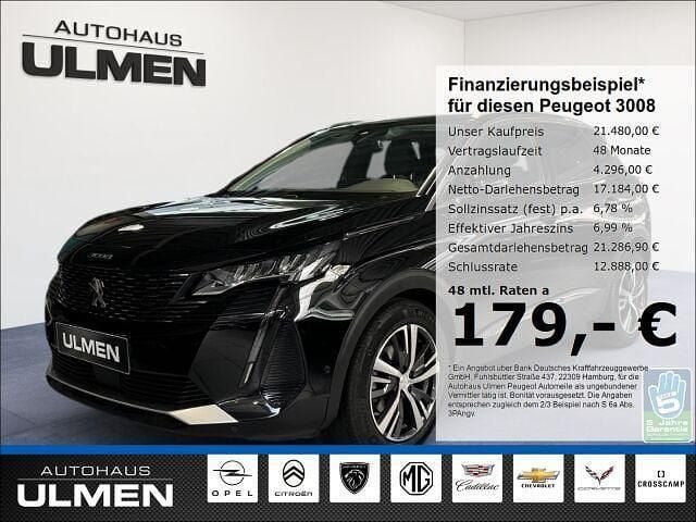 Schwarz Gebraucht 2021 Peugeot 3008 Allure SUV | 21.480 € (Fairer Preis) - Bild 1/4