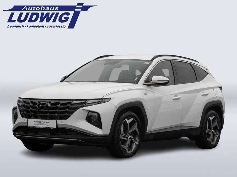 Serenity white Gebraucht 2024 Hyundai Tucson Prime SUV | 32.990 € (Superpreis) - Bild 1/4