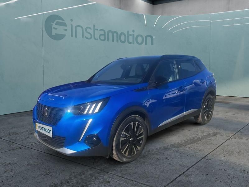 Blau Gebraucht 2021 Peugeot e-2008 SUV | 19.399 € (Fairer Preis) - Bild 1/4