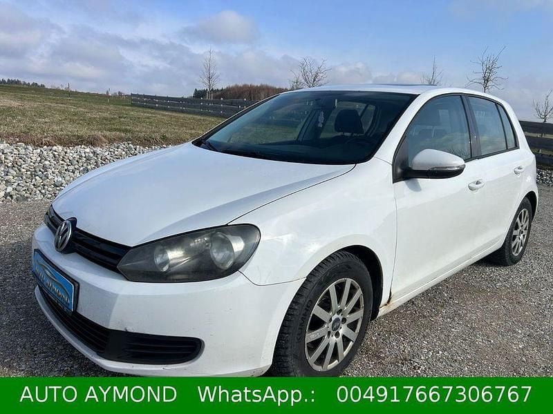 Gebraucht VW Golf VI Trendline 80 PS (58 kW) 2009 Weiß Kleinwagen