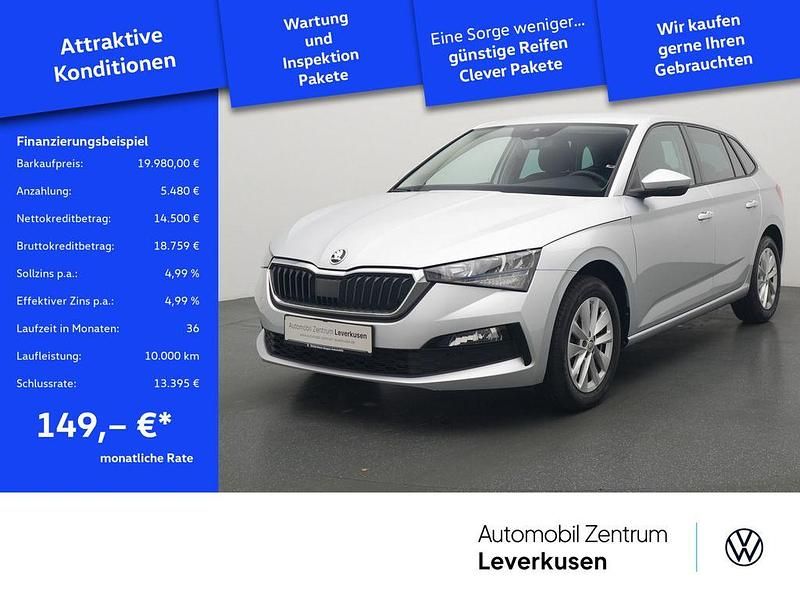 Schwarz / brillantsilber (metallic) Gebraucht 2023 Skoda Scala Tour Kleinwagen | 19.980 € (Guter Preis) - Bild 1/4