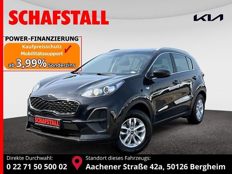 Schwarz ((1k) zilinaschwarz met.) Gebraucht 2021 Kia Sportage Edition 7 SUV | 16.949 € (Guter Preis) - Bild 1/3