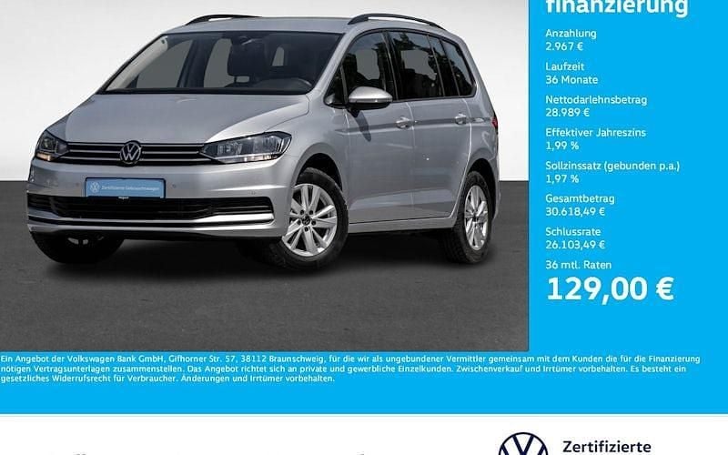 Oyster silver metallic Gebraucht 2024 VW Touran Comfortline Van / Kleinbus | 32.232 € (Guter Preis) - Bild 1/4