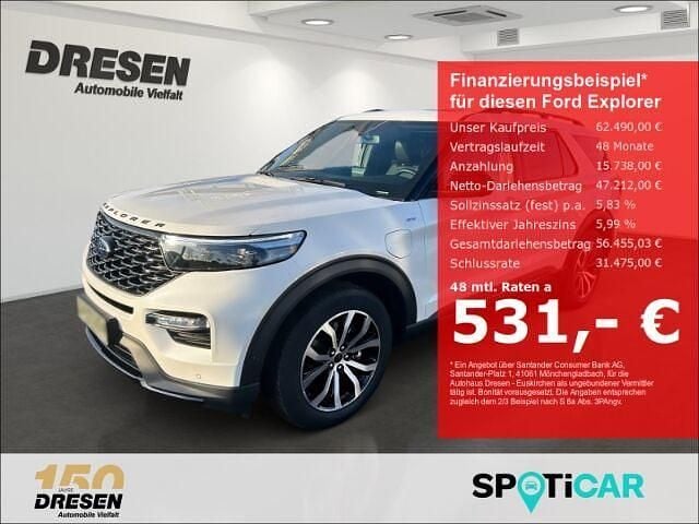 Gebraucht Ford Explorer ST-Line 457 PS (336 kW) 2024 Weiß SUV