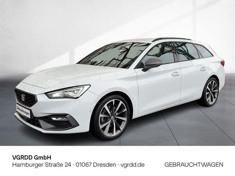 Nevada weiß metallic Gebraucht 2021 Seat Leon FR Kombi | 19.990 € (Fairer Preis) - Bild 1/4