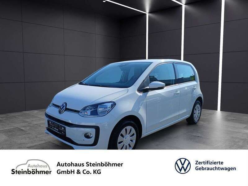 Pure white (weiß) Gebraucht 2021 VW up! move up! Kleinwagen | 11.935 € (Fairer Preis) - Bild 1/4