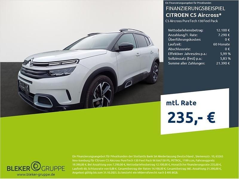 Perlmutt weiß Gebraucht 2022 Citroën C5 Aircross Feel SUV | 16.980 € (Guter Preis) - Bild 1/3