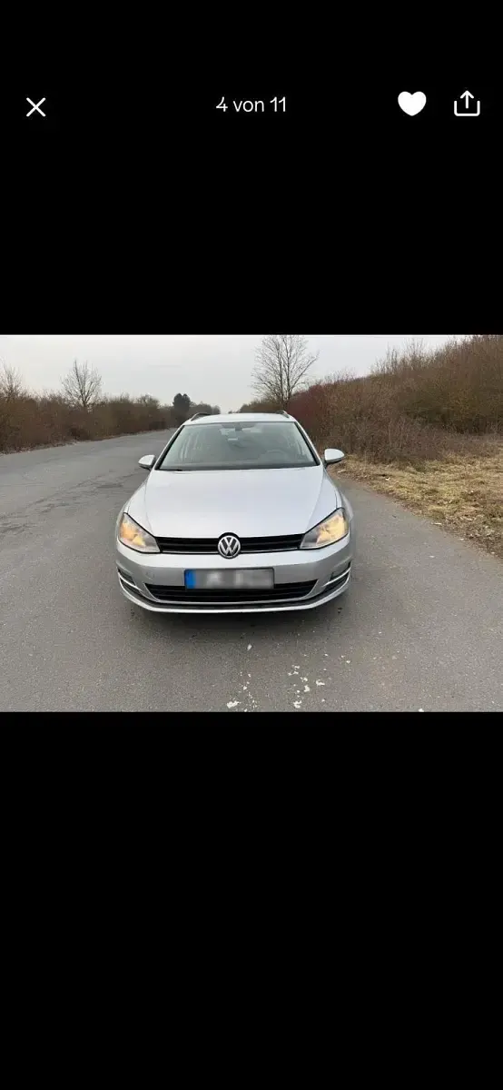 Gebraucht VW Golf VII 105 PS (77 kW) 2014 Silber Kombi
