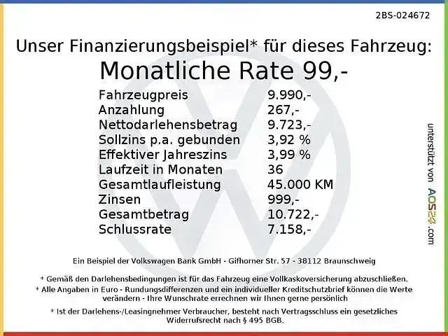 Gebraucht VW up! 65 PS (47 kW) 2021 Kleinwagen