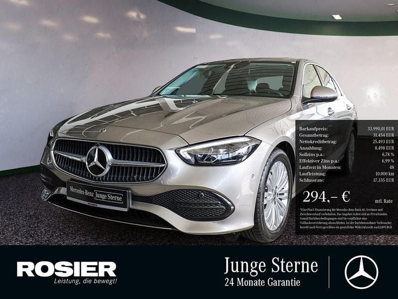 Silber / mojavesilber Gebraucht 2024 Mercedes C180 Advanced Plus Limousine | 33.990 € (Superpreis) - Bild 1/3