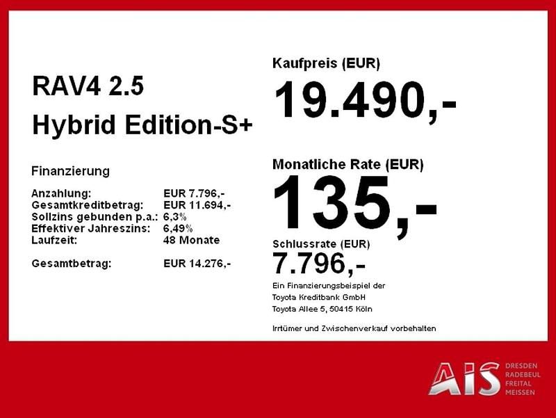 Gebraucht Toyota RAV4 Hybrid Plus 197 PS (144 kW) 2017 Mysticschwarz mica SUV
