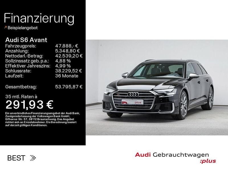 Brillantschwarz Gebraucht 2022 Audi S6 Ambiente Kombi | 47.888 € (Superpreis) - Bild 1/4