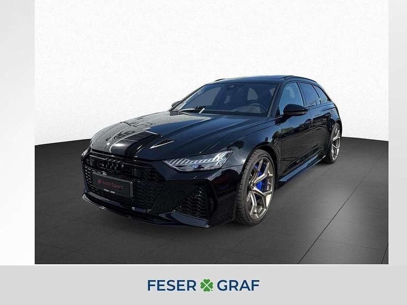 Mythosschwarz metallic Gebraucht 2024 Audi RS6 Ambiente Kombi | 133.990 € (Superpreis) - Bild 1/3