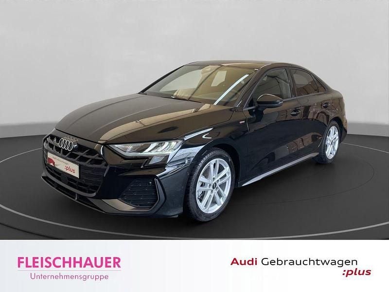 Mythosschwarz metallic Gebraucht 2025 Audi A3 S-Line Limousine | 35.990 € (Guter Preis) - Bild 1/4