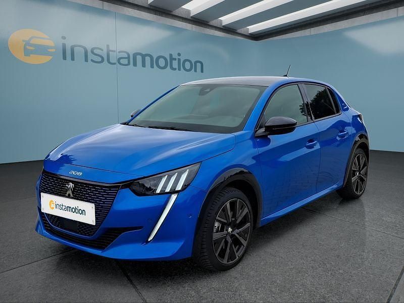 Blau Gebraucht 2023 Peugeot e-208 GTi Kleinwagen | 21.499 € (Fairer Preis) - Bild 1/4
