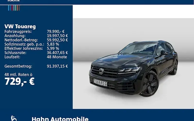 Gebraucht VW Touareg R 462 PS (339 kW) 2025 Schwarz SUV