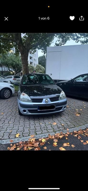 Schwarz Gebraucht 2004 Renault Clio II Kleinwagen | 700 € (Superpreis) - Bild 1/4