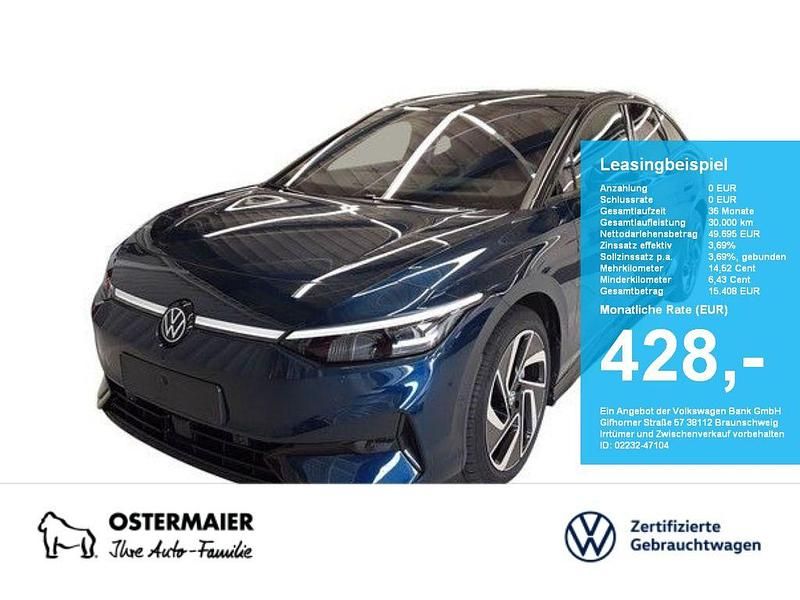 Aquamarinblau metallic Gebraucht 2025 VW ID.7 Pro Kleinwagen | 49.695 € (Etwas zu teuer) - Bild 1/4