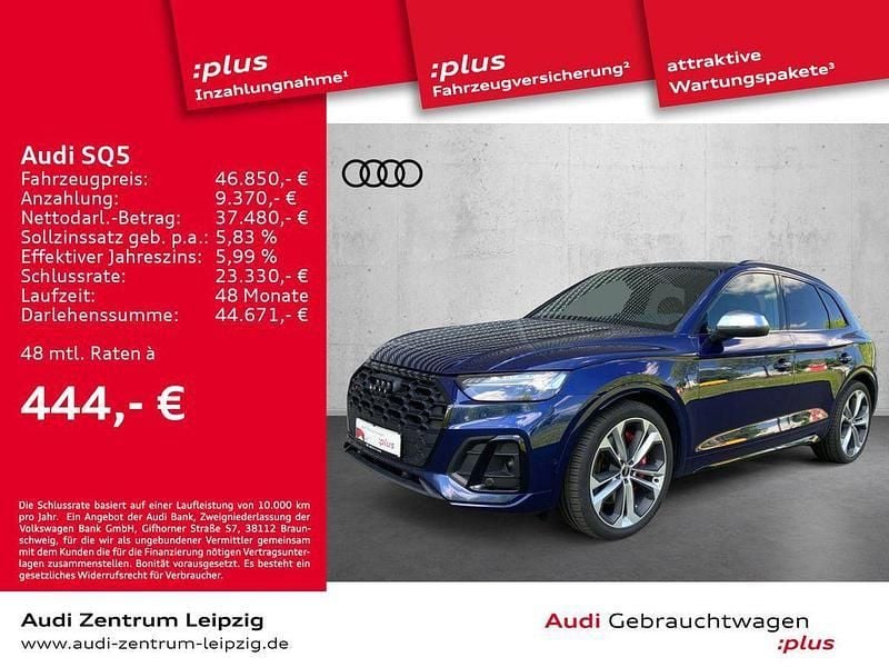 Navarrablau metallic Gebraucht 2022 Audi SQ5 Ambiente SUV | 51.870 € (Fairer Preis) - Bild 1/3