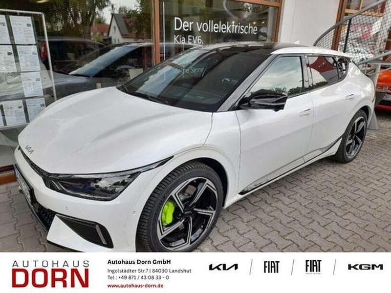 Snow white pearl Gebraucht 2024 Kia EV6 2 SUV | 56.990 € - Bild 1/4