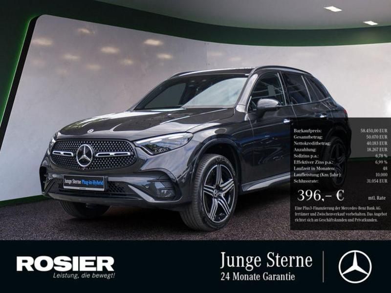 Grau / graphitgrau (metallic) Gebraucht 2023 Mercedes GLC300e AMG SUV | 58.450 € (Fairer Preis) - Bild 1/4