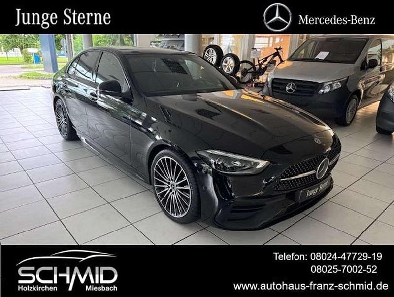 Schwarz Gebraucht 2024 Mercedes C180 AMG Line Premium Limousine | 45.850 € - Bild 1/4