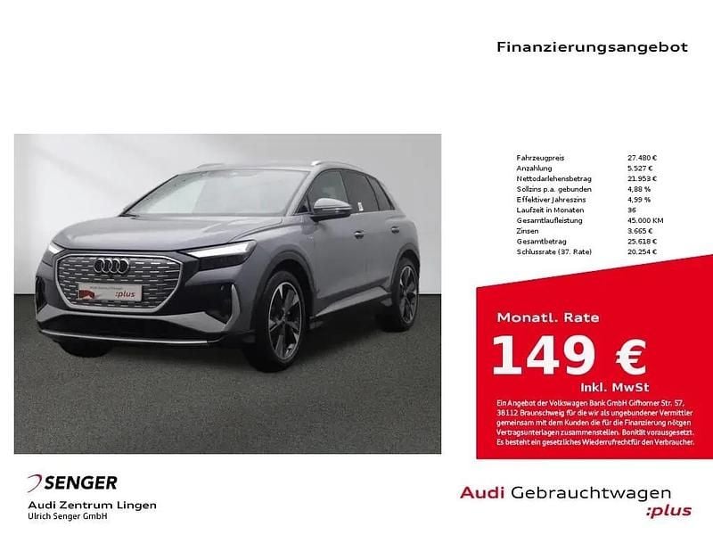Grau Gebraucht 2023 Audi Q4 e-tron S-Line SUV | 27.480 € (Superpreis) - Bild 1/1