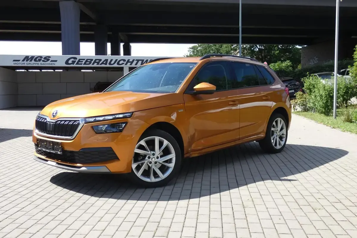 Gebraucht Skoda Kamiq Tour 116 PS (85 kW) 2023 Phoenixorange metallic SUV