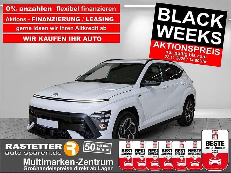 Atlas white Neu 2025 Hyundai Kona N Line SUV | 27.240 € (Guter Preis) - Bild 1/4