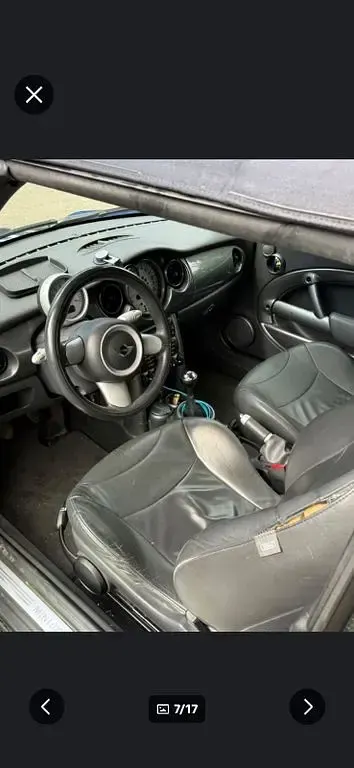 Käytetty Mini Cooper Cabriolet 116 HP (85 kW) 2007 Sininen Avoauto