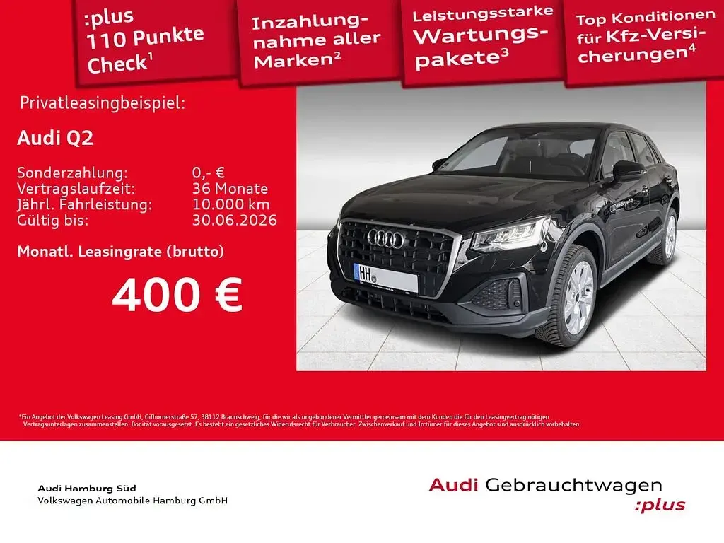 Gebraucht Audi Q2 116 PS (85 kW) 2026 A2 brillantschwarz SUV