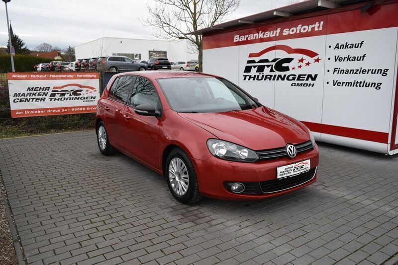 Rot Gebraucht 2009 VW Golf VI Highline Limousine | 3.990 € (Guter Preis) - Bild 1/4