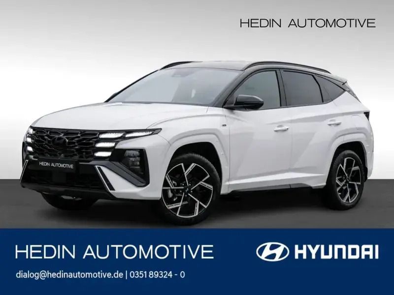 Weiß serenity white / abyss blac Gebraucht 2024 Hyundai Tucson N Line SUV | 36.390 € (Etwas zu teuer) - Bild 1/1