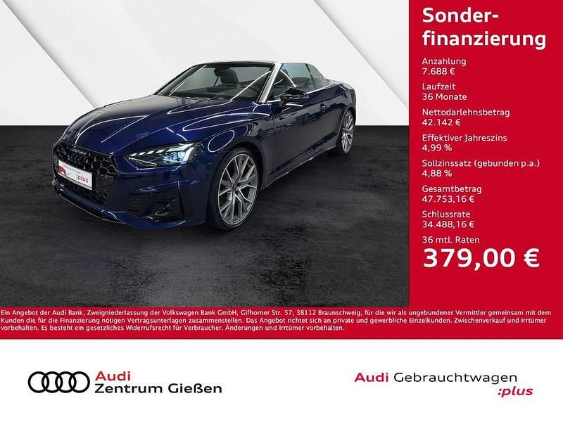 Navarrablau metallic Gebraucht 2023 Audi A5 Cabriolet S-Line Cabrio | 49.830 € (Teuer) - Bild 1/4