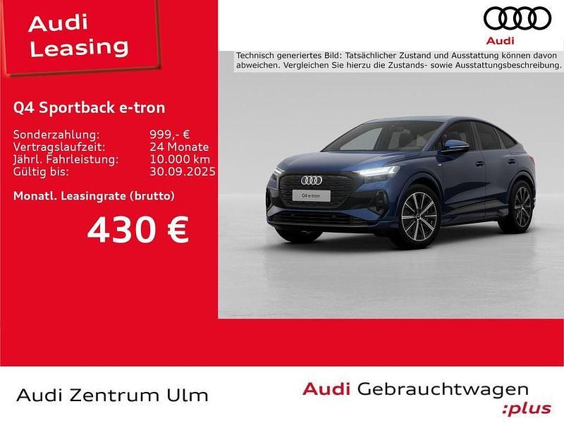 Navarrablau metallic Gebraucht 2024 Audi Q4 Sportback e-tron Ambiente SUV | 50.860 € (Teuer) - Bild 1/4