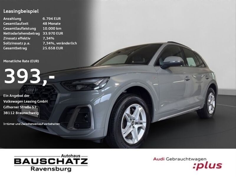 Grau Gebraucht 2021 Audi Q5 S-Line SUV | 33.910 € (Fairer Preis) - Bild 1/4