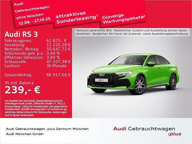 Grün Gebraucht 2024 Audi RS3 Sport Kleinwagen | 61.873 € (Fairer Preis) - Bild 1/2
