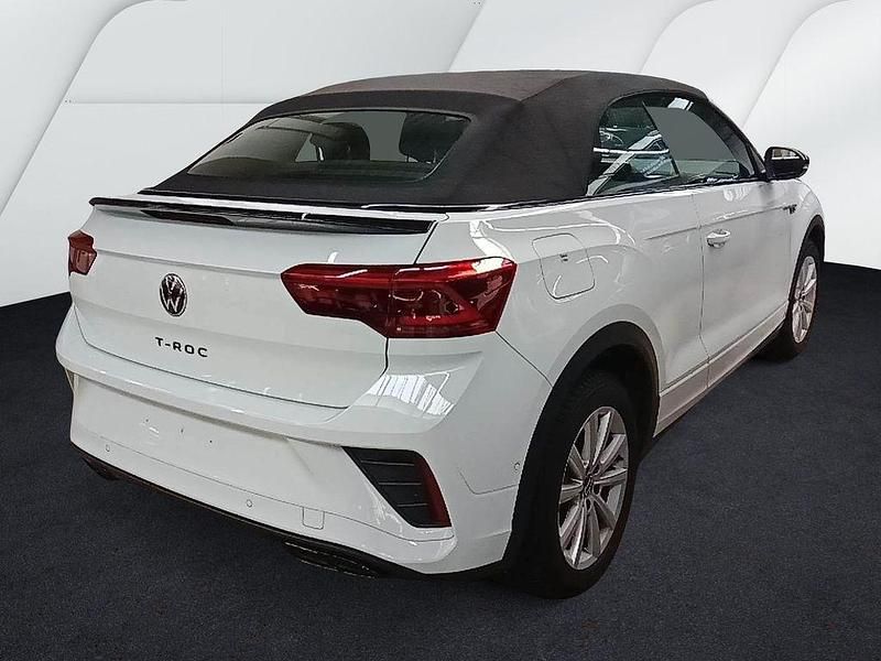 Gebraucht VW T-Roc Cabriolet R-line 150 PS (110 kW) 2025 Pure white schwarz Cabrio