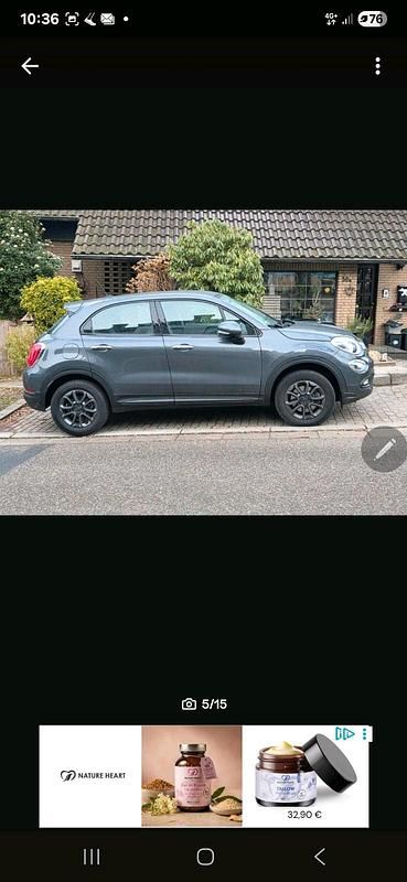 Gebraucht Fiat 500X Pop Star 110 PS (80 kW) 2017 Grau SUV