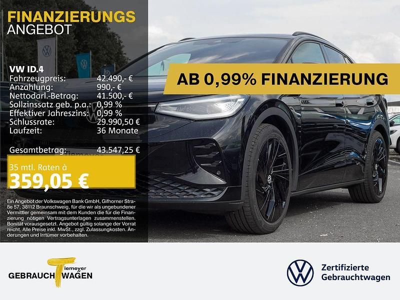 Grenadillschwarz metallic Gebraucht 2025 VW ID.4 GTX SUV | 42.490 € (Guter Preis) - Bild 1/4