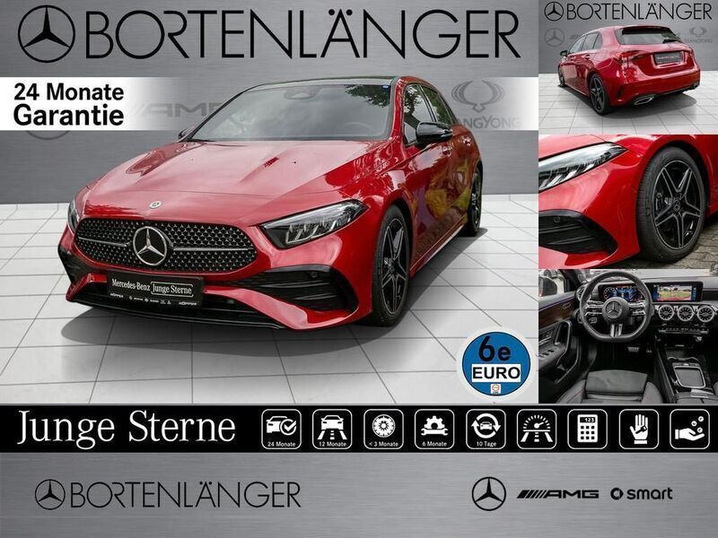 Rot Gebraucht 2024 Mercedes A200 Advanced Plus Limousine | 37.898 € (Teuer) - Bild 1/4