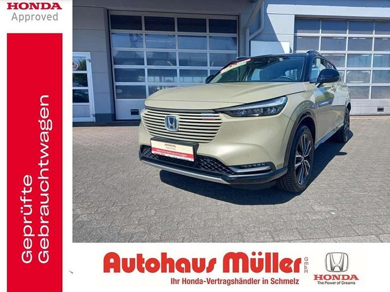 Sand khaki pearl und schwarz Gebraucht 2024 Honda HR-V Advance SUV | 32.900 € (Teuer) - Bild 1/4