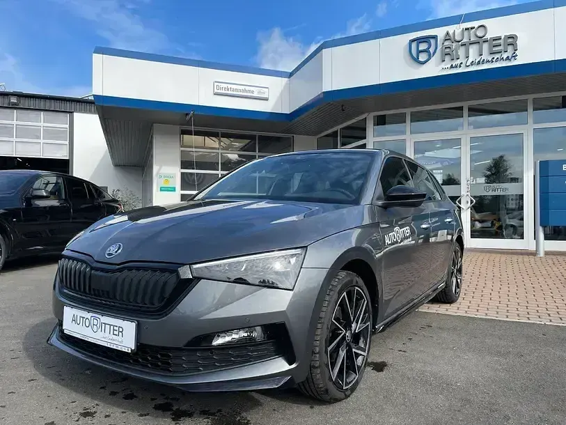 Gebraucht Skoda Scala Monte Carlo 110 PS (80 kW) 2023 Graphitegrau metallic (metallic) Kleinwagen